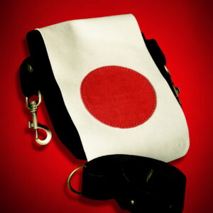 Modern samurai leather shoulder bag ©SamuraiLeatherGear.com