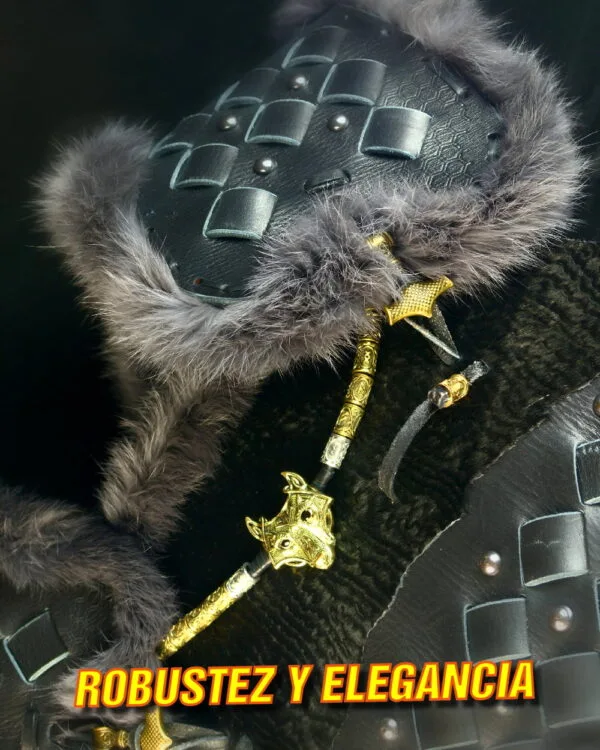 Armadura artesanal de cuero vikinga ©SamuraiLeatherGear.com