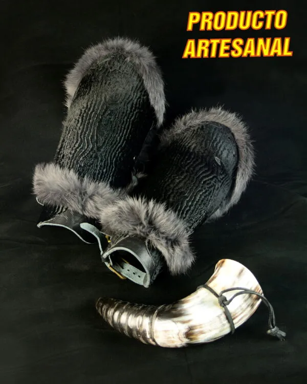 Armadura artesanal de cuero vikinga ©SamuraiLeatherGear.com