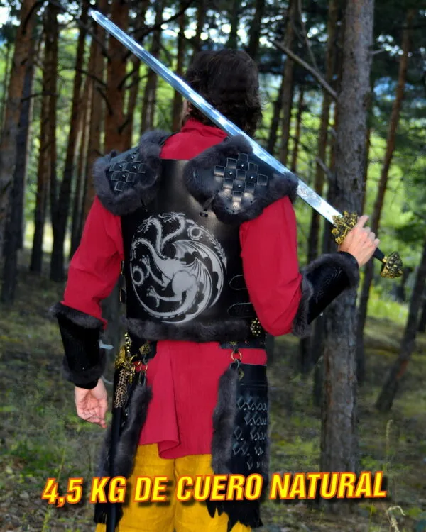 Armadura artesanal de cuero vikinga ©SamuraiLeatherGear.com